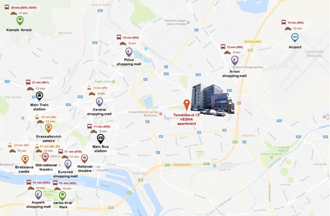 Vesna Convenient Apartment บราติสลาวา ภายนอก รูปภาพ